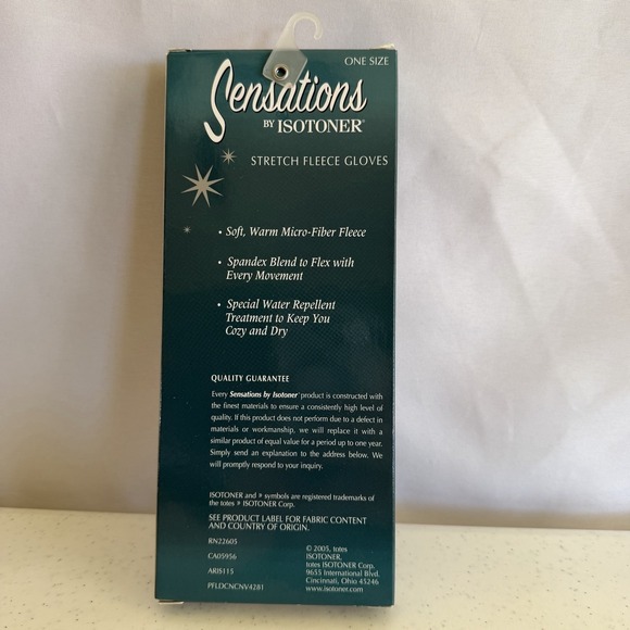 Sensations by Isotoner Womens Stretch Fleece Gloves Cream Mannequin One Size New - Picture 4 of 7